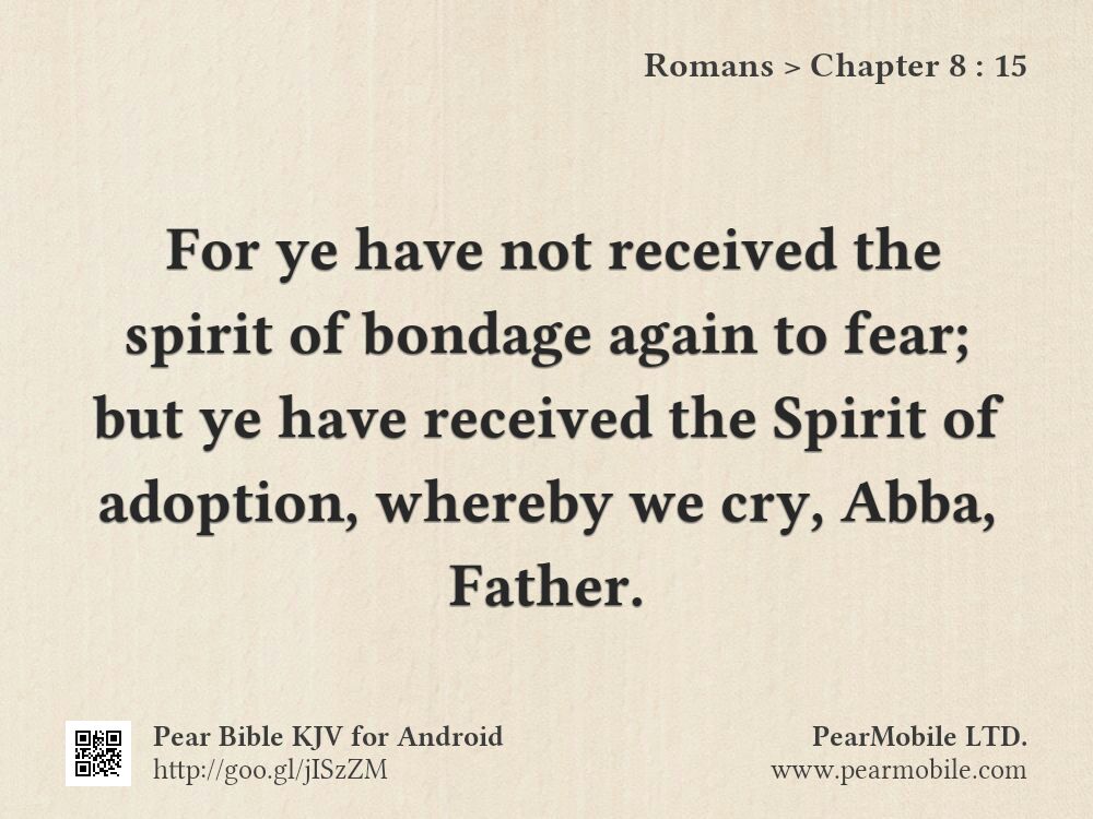 Romans, Chapter 8:15